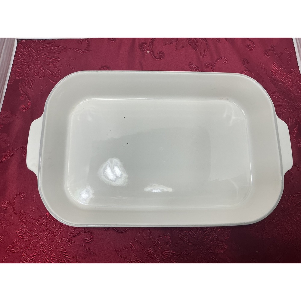 Used Pfaltzgraff Tea Rose Rectangular Baker Stoneware Casserole Dish USA 12.5 in